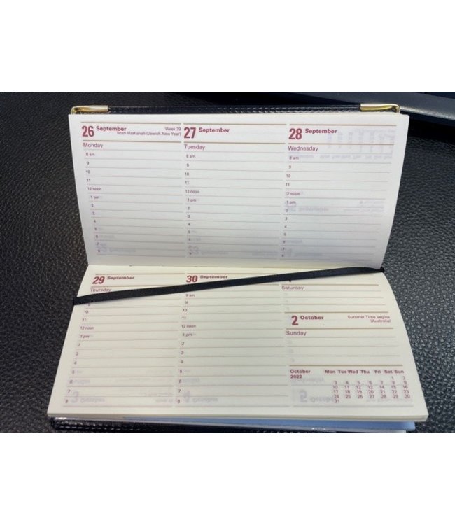 Lett's of London Full Year Diary Lexicon Slim week/2 Pages