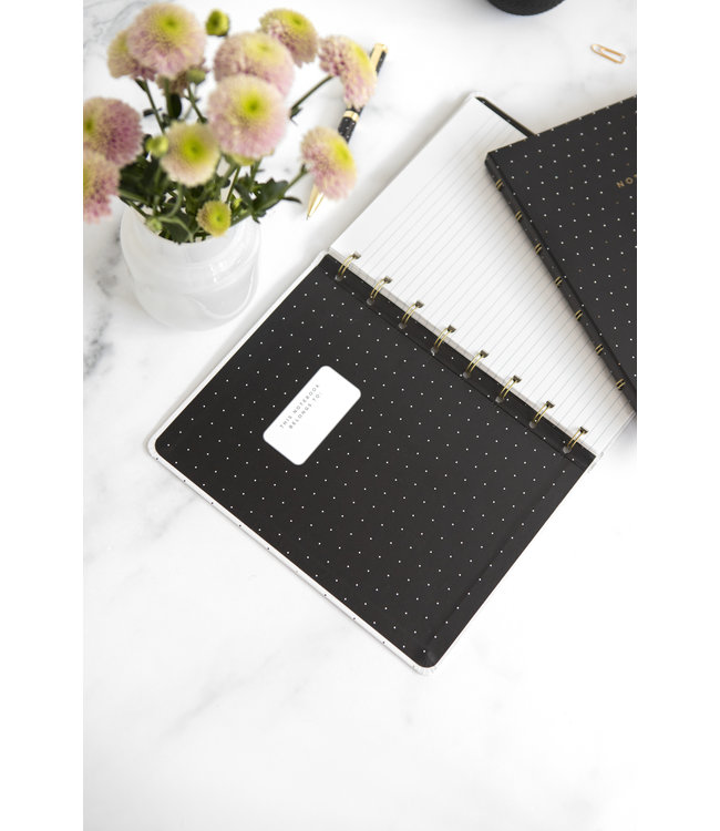 Filofax Moonlight A5 Notebook Black