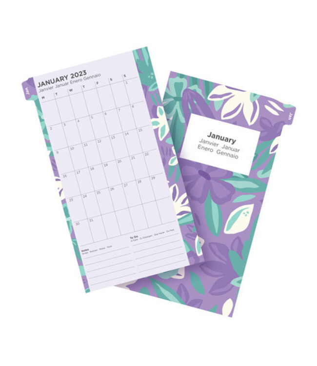 Filofax Personal Agenda-vulling Illustrated Flower PACK