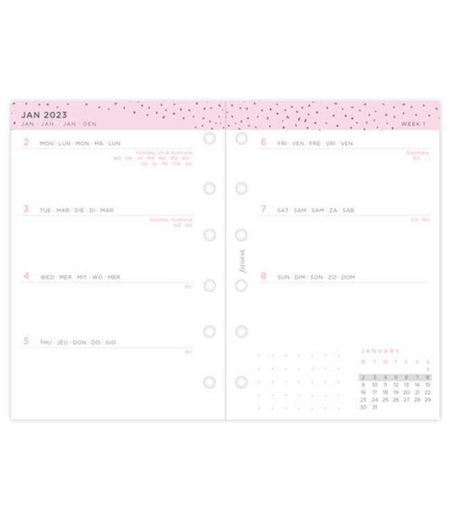 Filofax Pocket Agenda-vulling Confetti Pack