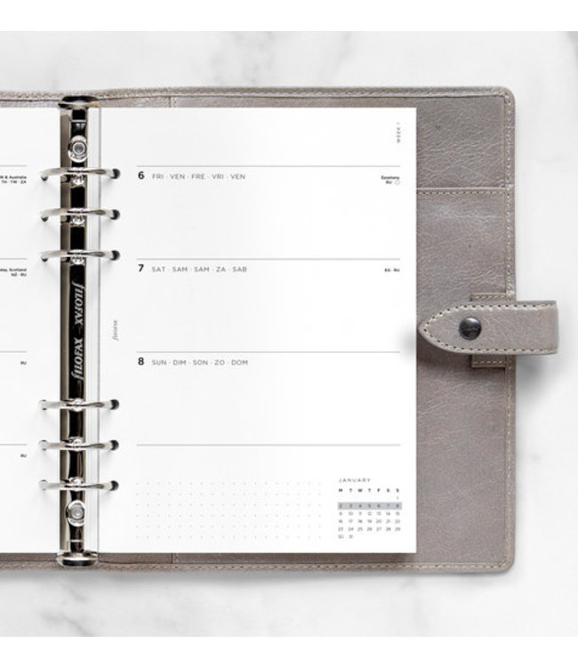 Filofax A5 Agenda-vulling Minimal Pack