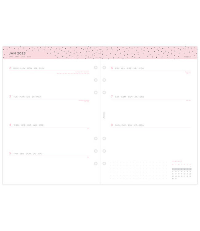 Filofax A5 Agenda-vulling Confetti Pack