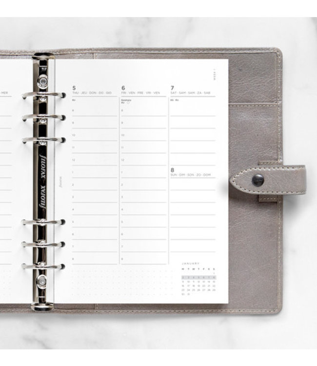 Filofax A5 Agenda-vulling Minimal Pack  VERTICAL
