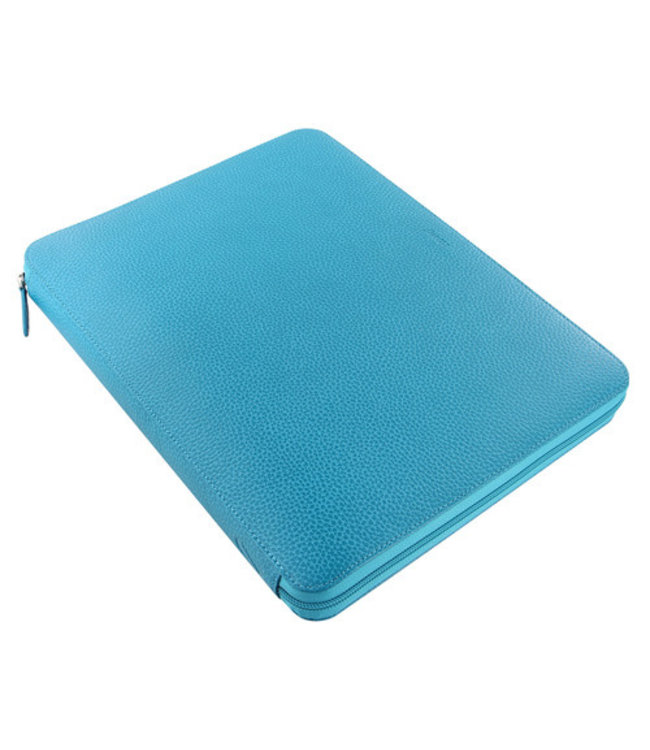 Filofax Finsbury A4 Folio  Zip Aqua