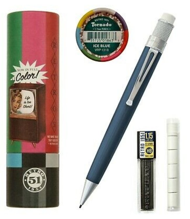 Retro 51 Tornado 1.15mm pencil  Ice blue