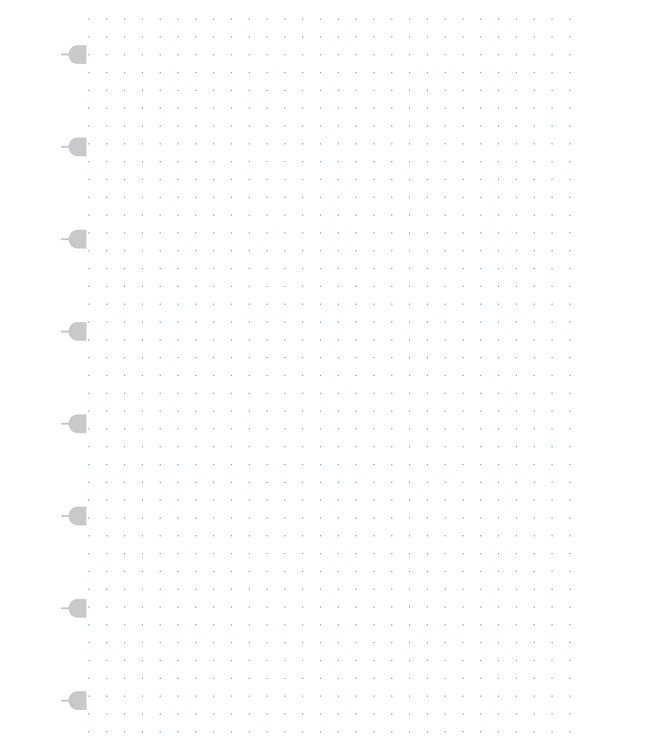Filofax A5 Notebook refill White Paper