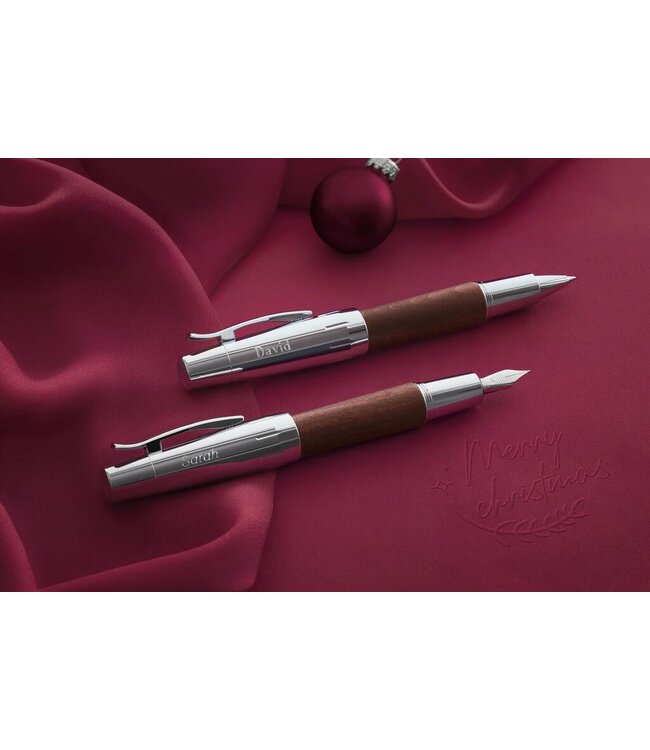 Faber-Castell E-motion Reddisch Dark Brown Fountain Pen