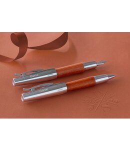 Faber-Castell E-motion Pearwood Reddisch Dark Brown Roller
