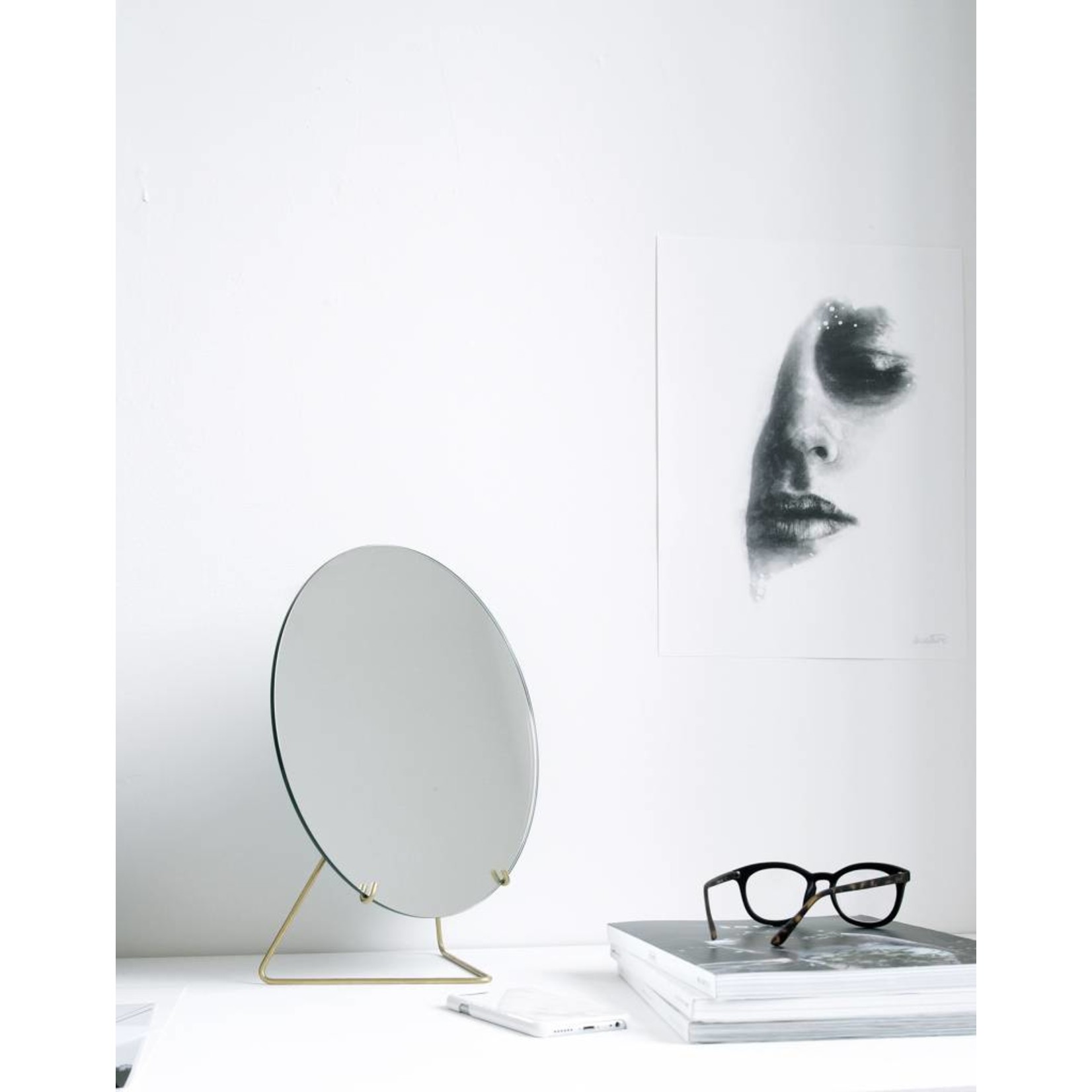 moebe mirror - brass