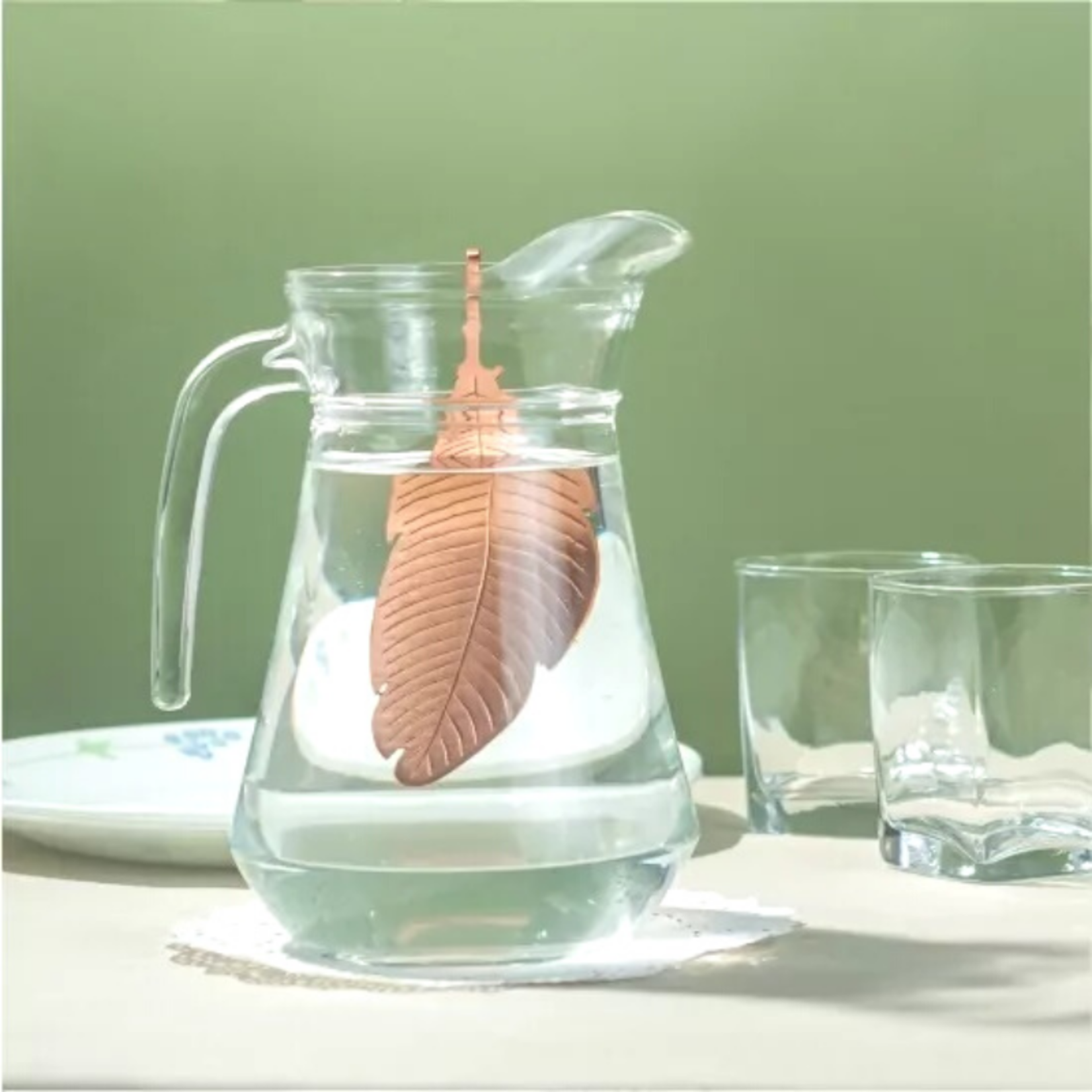 forrest & love forrest & love copper infuser - feather