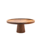 original home cake stand - teak - medium