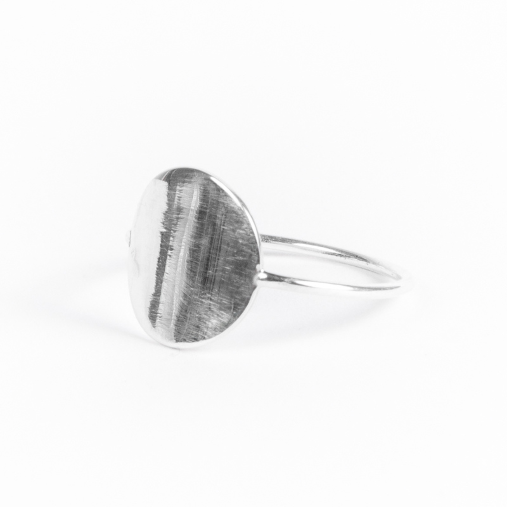 charlotte wooning charlotte wooning - ring geometry coin - zilver