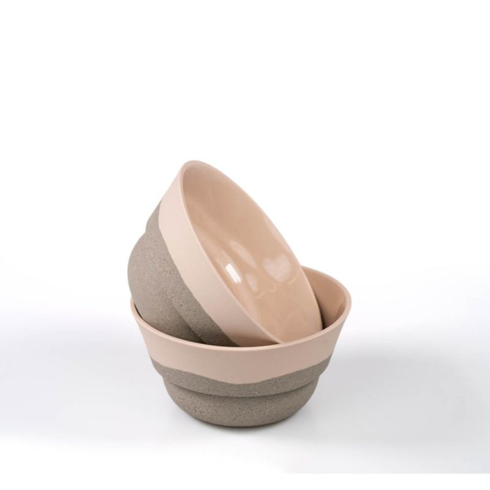 form keramiek form  - bowl roos  - limited edition sand