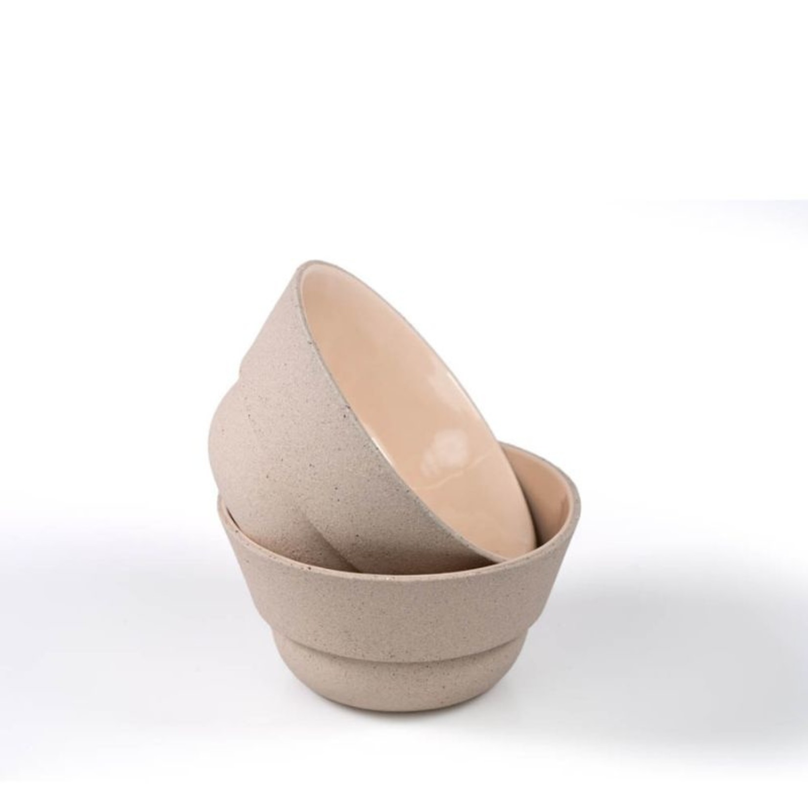 form keramiek form  - bowl roos  - limited edition sand