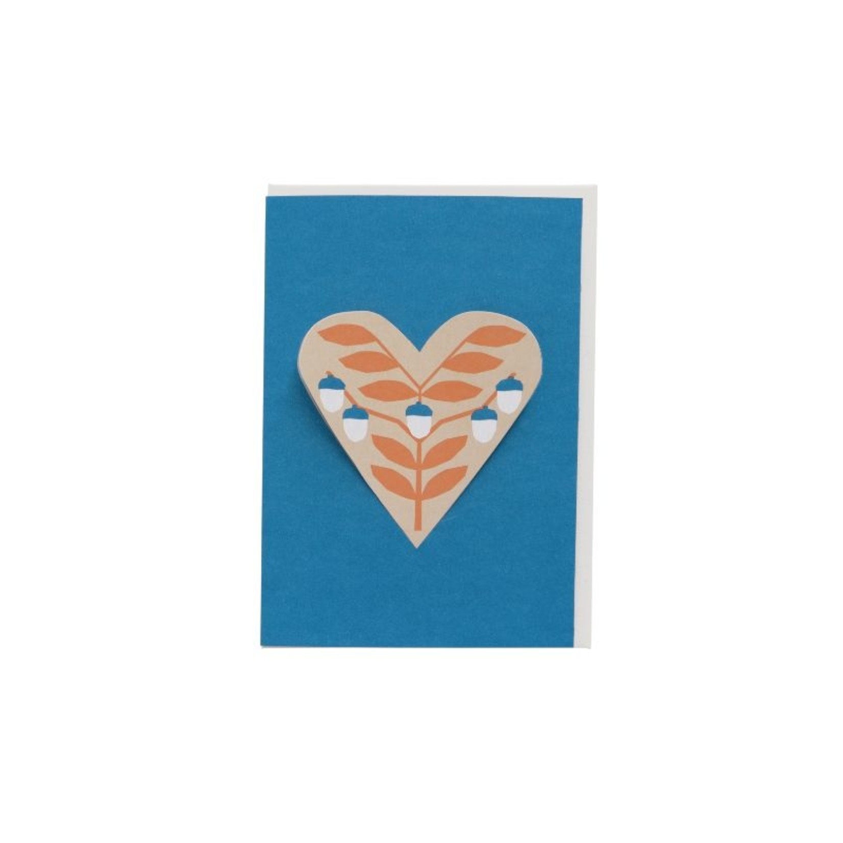 jurianne matter  jurianne matter - heart card acorns blue