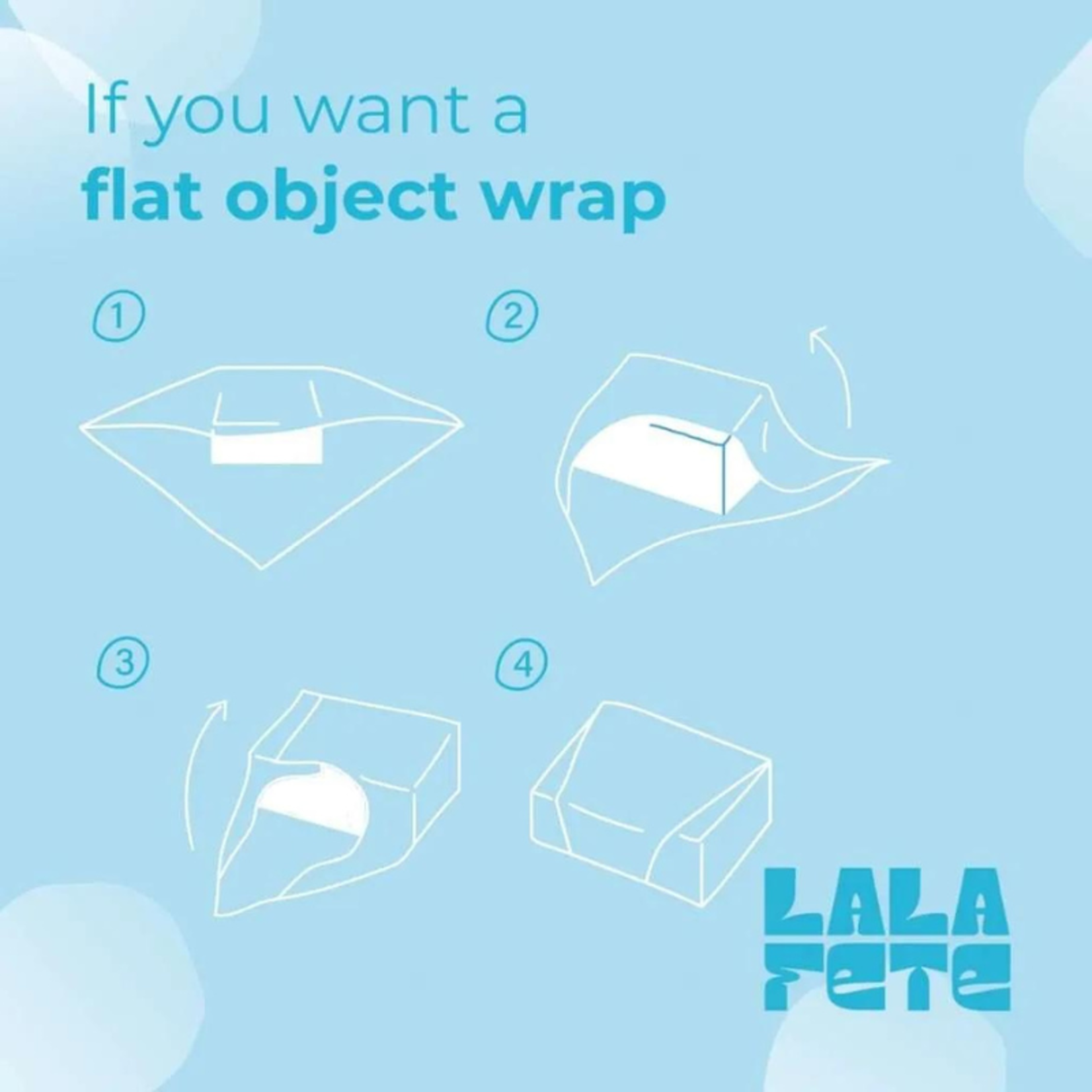 la la fete la la fete - wrappinng cloth - set party 50/70