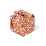 la la fete wrapping cloth - dots - coral