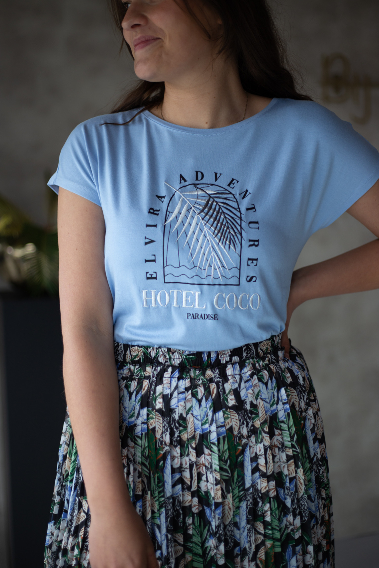 Elvira ice blue shirt - Bij Keesje