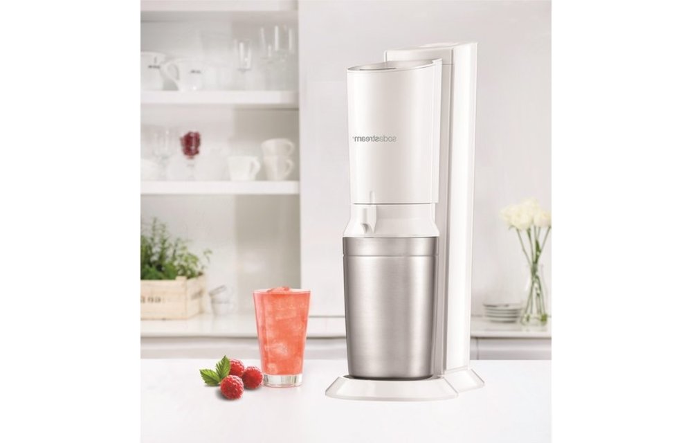 Sodastream Crystal White incl. 2 glazen karaffen en 60L CO2 cilinder