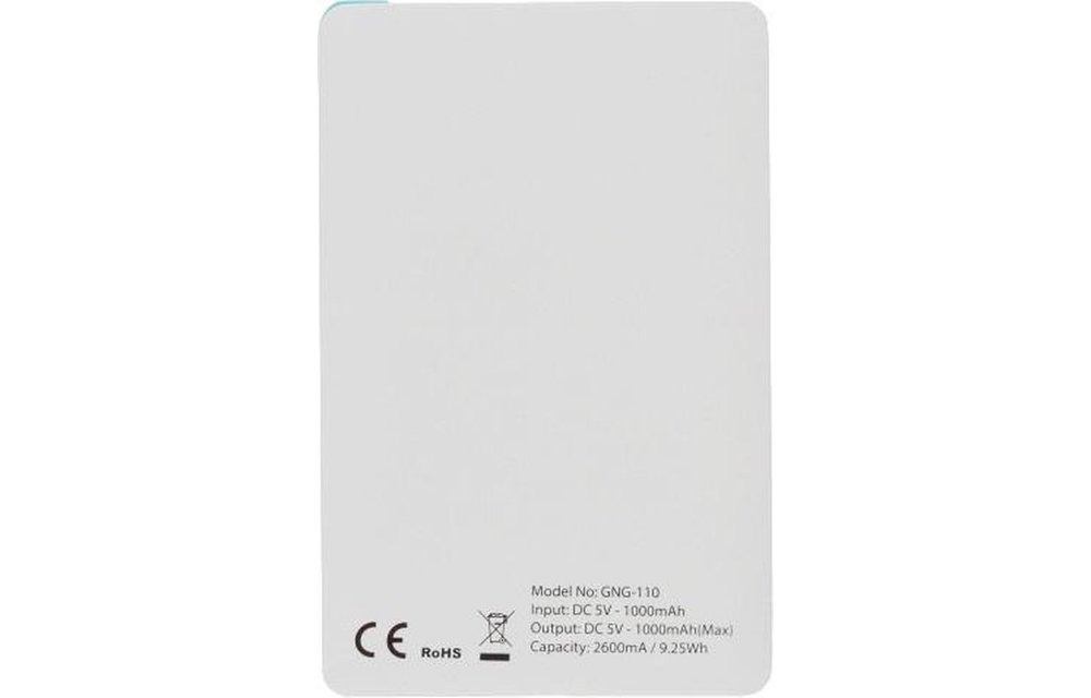 Grab 'n Go Powerbank 2600 mAh (wit)