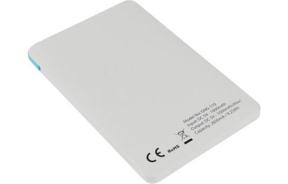 Grab 'n Go Powerbank 2600 mAh (wit)