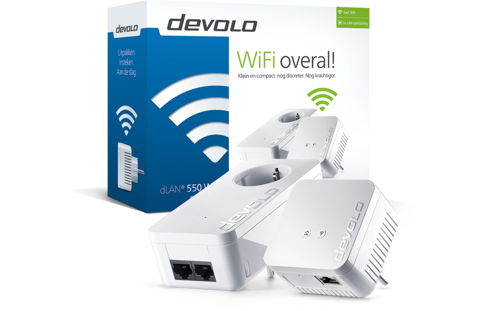 Devolo 9636 dLAN 550 WiFi Starter Kit Powerline
