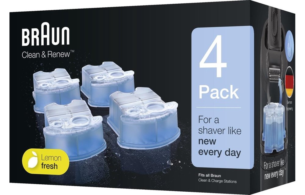 Braun Clean & Renew 4 stuks Reinigingsvloeistof