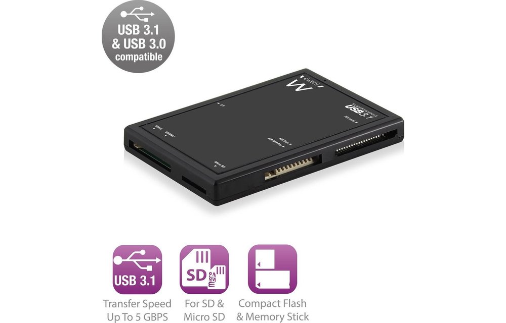 Ewent EW1074 Externe USB 3.1 Kaartlezer