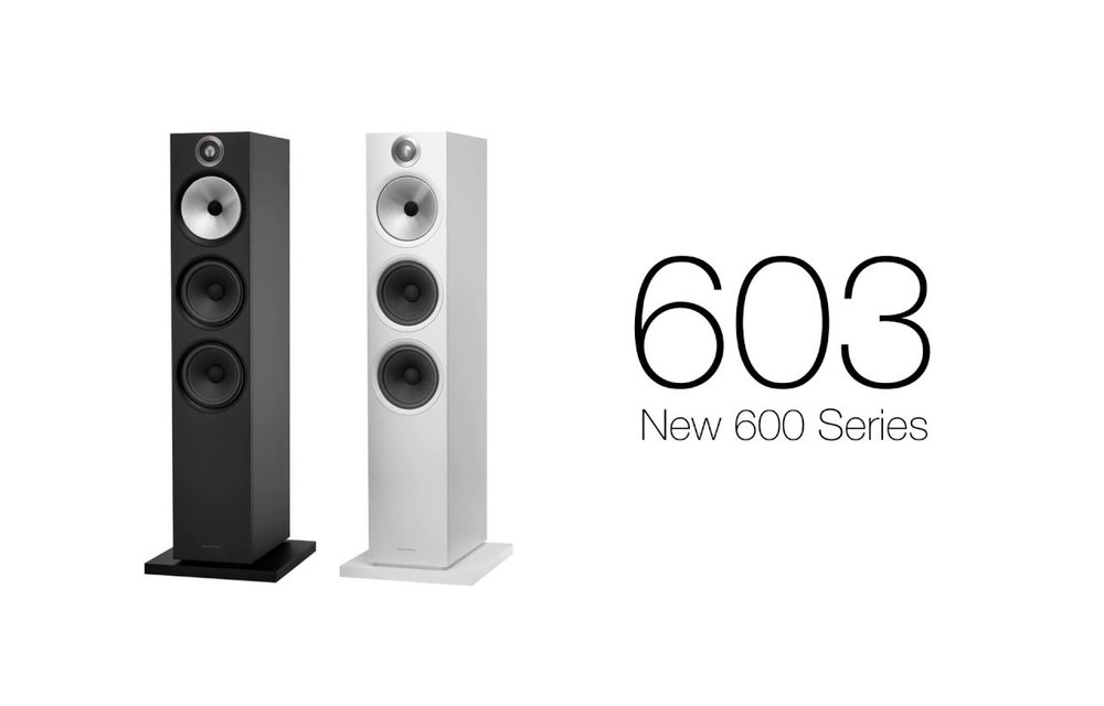 Bowers & Wilkins 603 Zwart Vloerstaande speaker