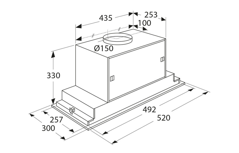 Atag Inbouw Afzuigunit Afzuigkap WU5111HM