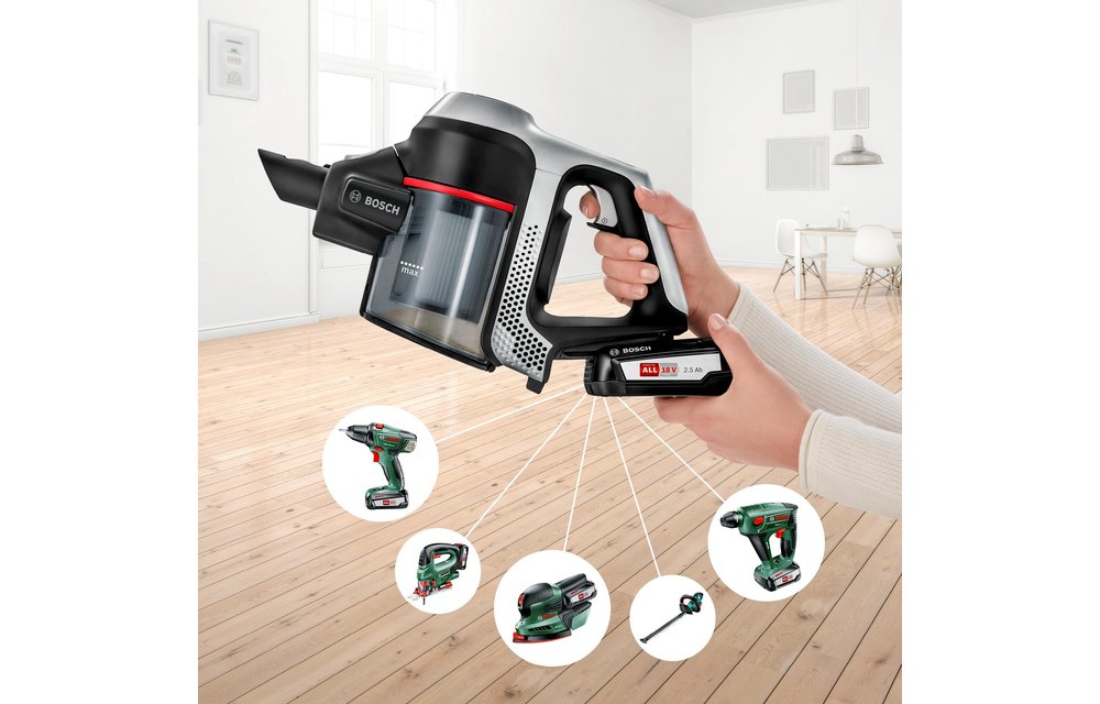 Bosch Unlimited 6 BBS612PCK - Steelstofzuiger