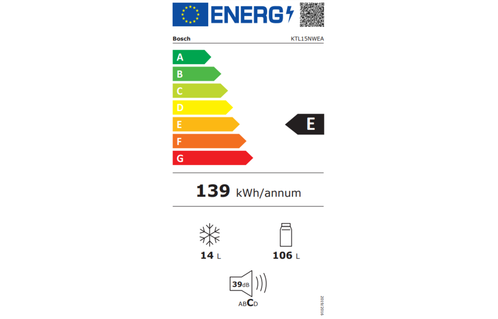 Bosch KTL15NWEA - Koel-vriescombinatie