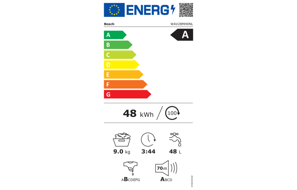 Bosch WAV28MH0NL Home Connect Wasmachine