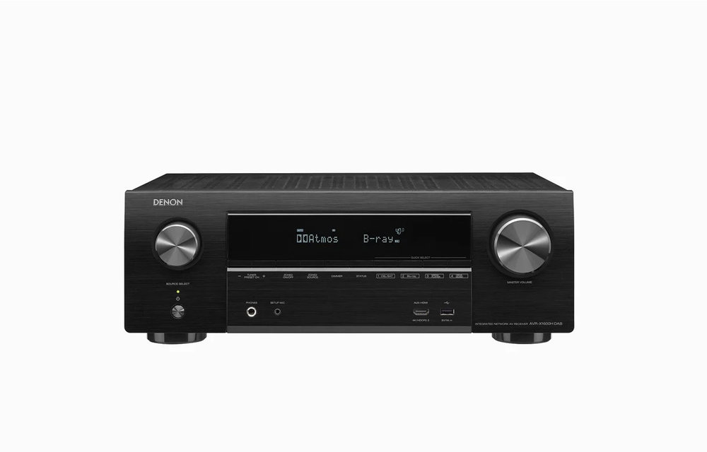Denon AVR-X1600H DAB Receiver Zwart