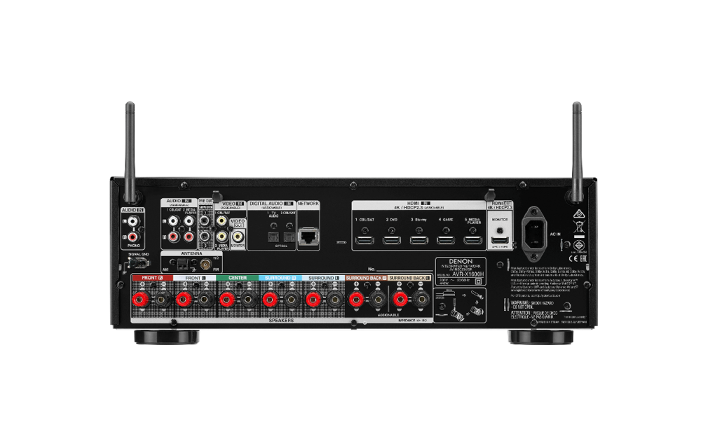 Denon AVR-X1600H DAB Receiver Zwart