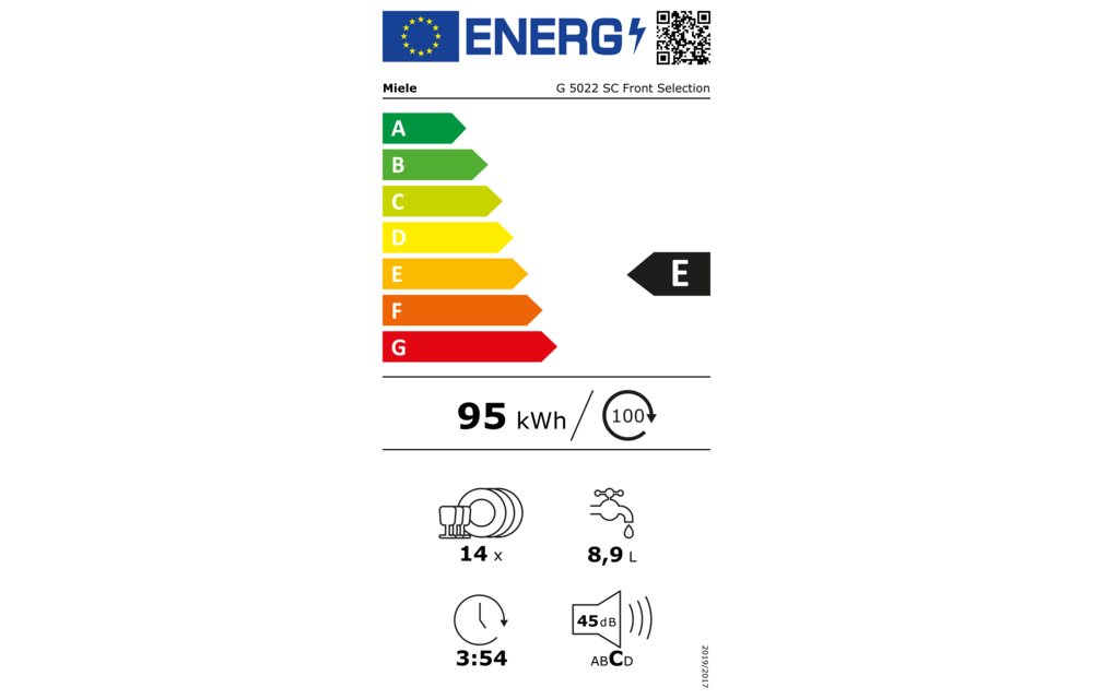 Miele Front Selection G 5022 SC - Vrijstaande vaatwasser