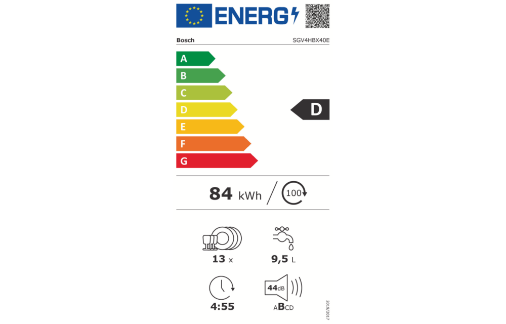 Bosch SGV4HBX40E Volledig Integreerbare Vaatwasser