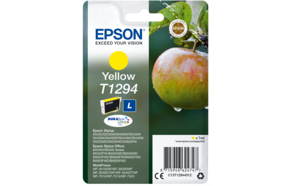 Epson Inktcartridge 12 Yellow