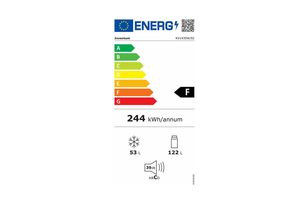 Inventum KV1435W - Koel-vriescombinatie