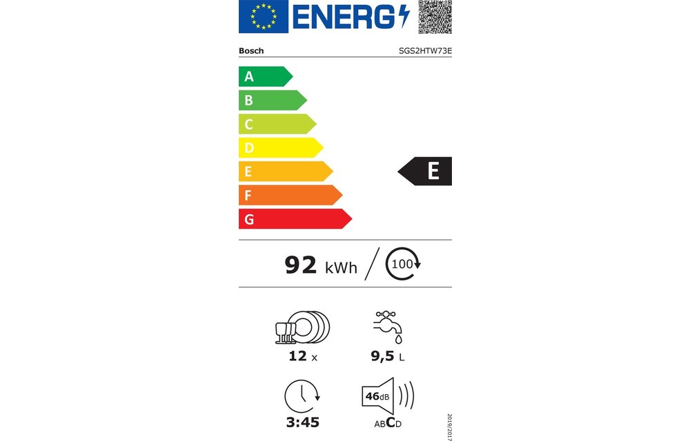 Bosch SGS2HTW73E - Vrijstaande vaatwasser
