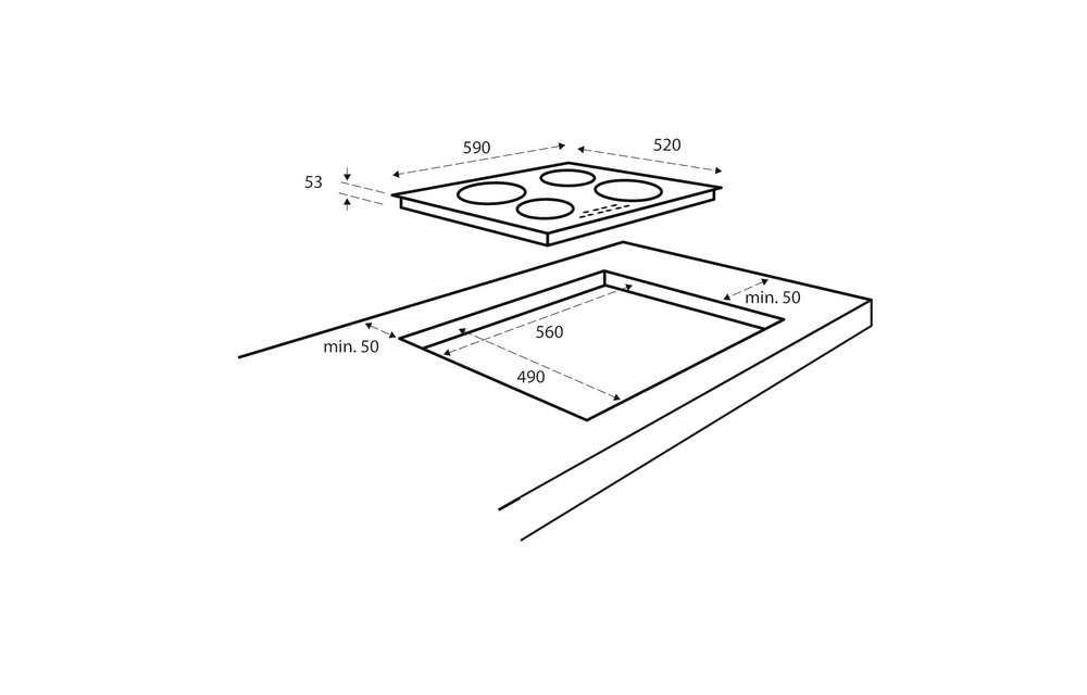 Inventum IKI6030 - Inductiekookplaat