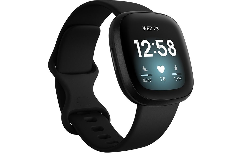 Fitbit Versa 3 zwart (40 mm)