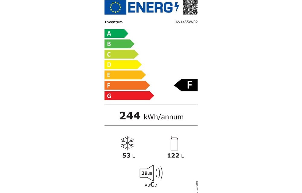 Inventum KV1435W - Koel-vriescombinatie
