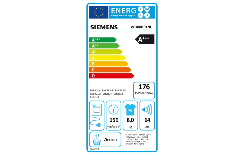Siemens extraKlasse WT48RT91NL - Warmtepompdroger