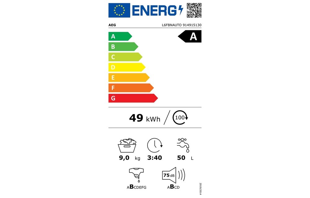 AEG ProSense AutoDose L6FBNAUTO - Wasmachine