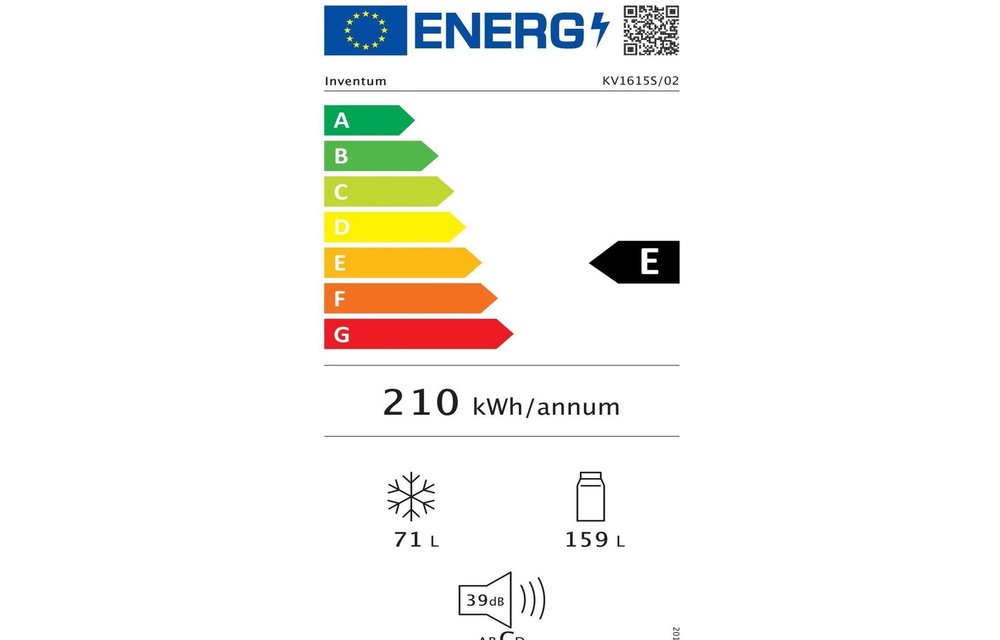 Inventum KV1615S - Koel-vriescombinatie
