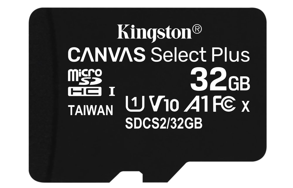 Kingston Canvas Select Plus 32GB Micro SDHC geheugenkaart - Micro SD kaart
