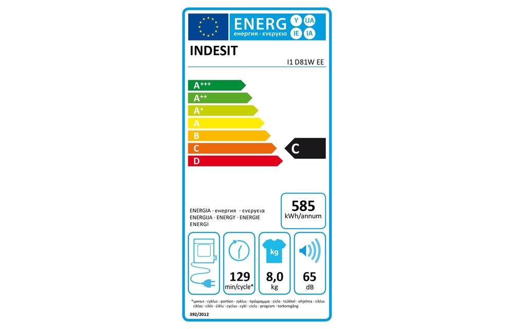 Indesit I1 D81WEE - Afvoerdroger