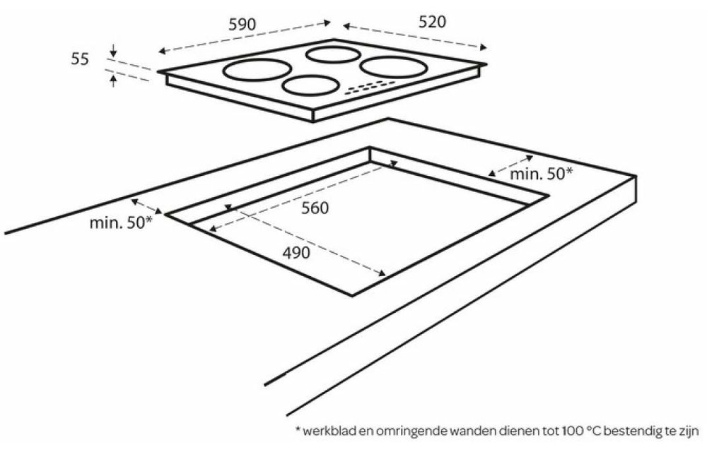 Inventum IKI6031 - Inductiekookplaat