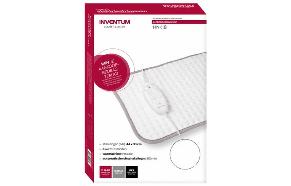 Inventum HNK18 Warmtekussen - Elektrisch warmtekussen